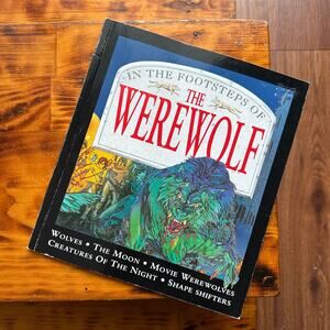 Vintage 1996 In The Footsteps Of The Werewolf Paperback Book